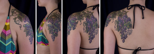 Beautiful Fruit Vine Shoulder Tattoo