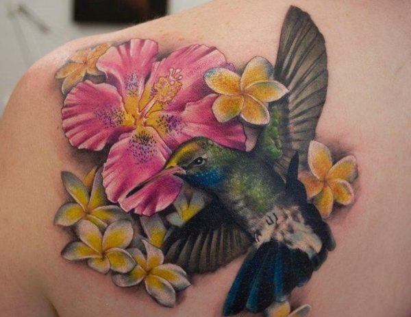 Beautiful Hibiscus Tattoo !