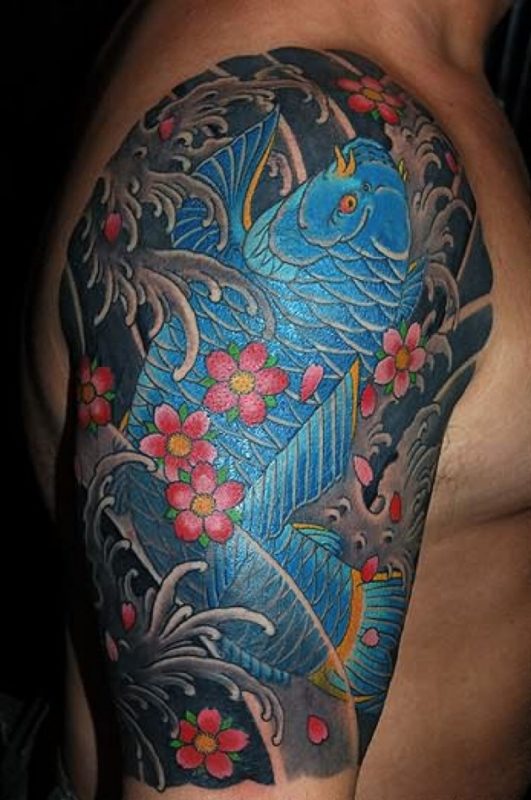 Beautiful Japanese Fish Tattoo