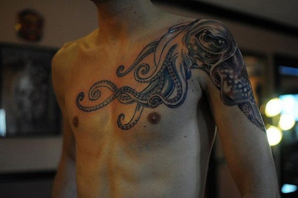Beautiful Kraken Tattoo