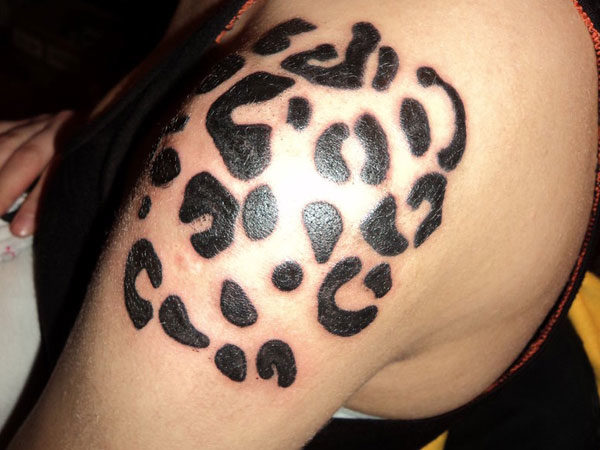 Beautiful Leopard Spot Tattoo