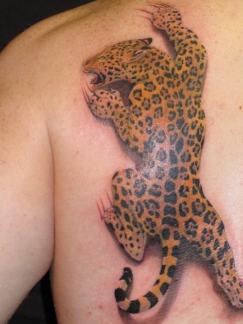 Beautiful Leopard Tattoo