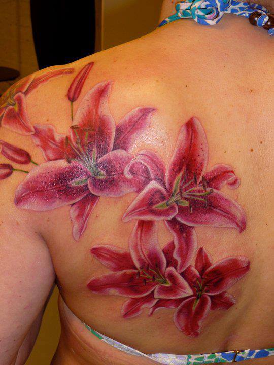 Beautiful Lily Flower Tattoo