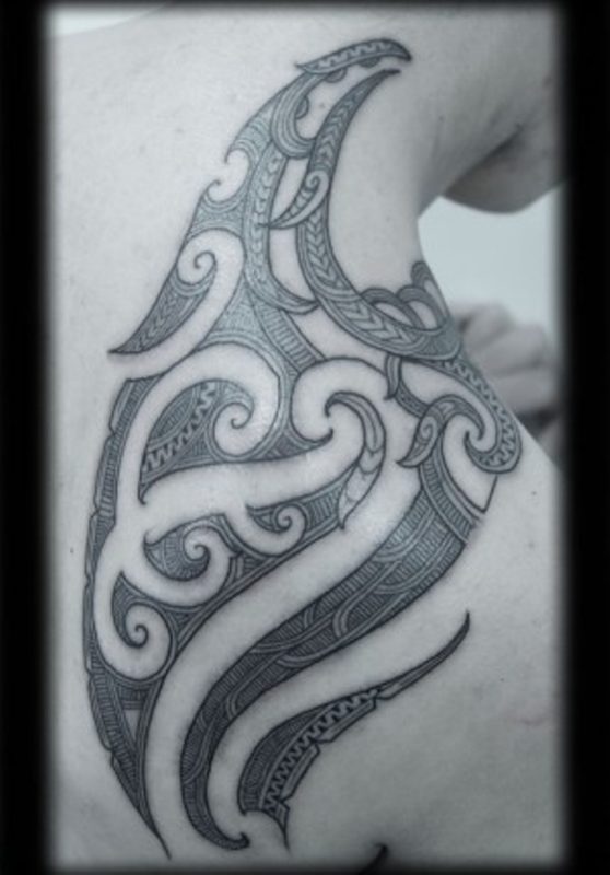 Beautiful Maori Shoulder Tattoo