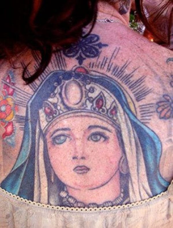 Beautiful Mary Tattoo Design