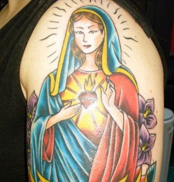 Beautiful Mother Mary Tattoo