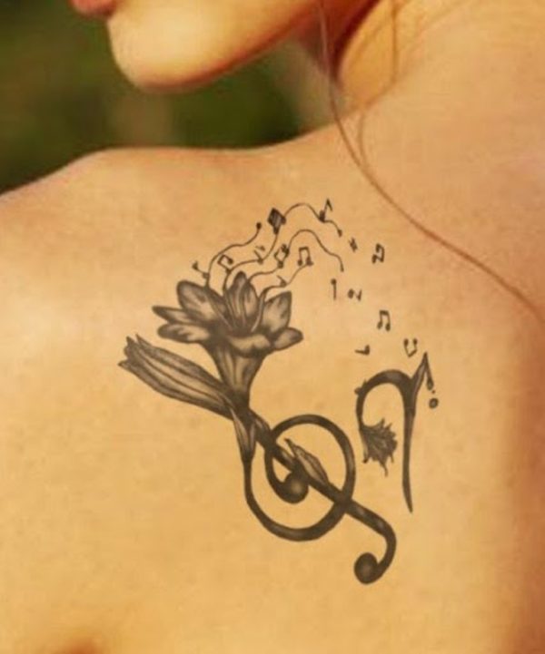 Beautiful Music Tattoo Design