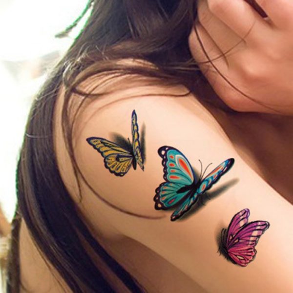 Beautiful Realistic Butterfly Tattoo