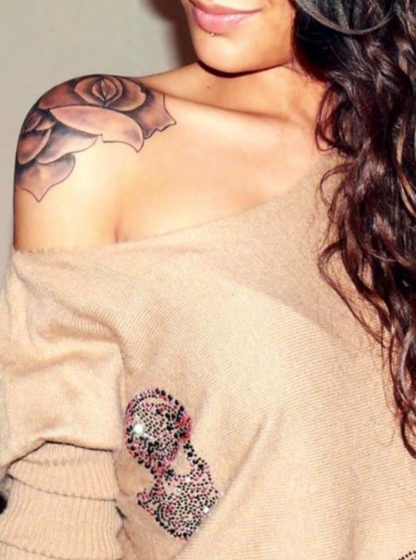 Beautiful Roses Shoulder Tattoo