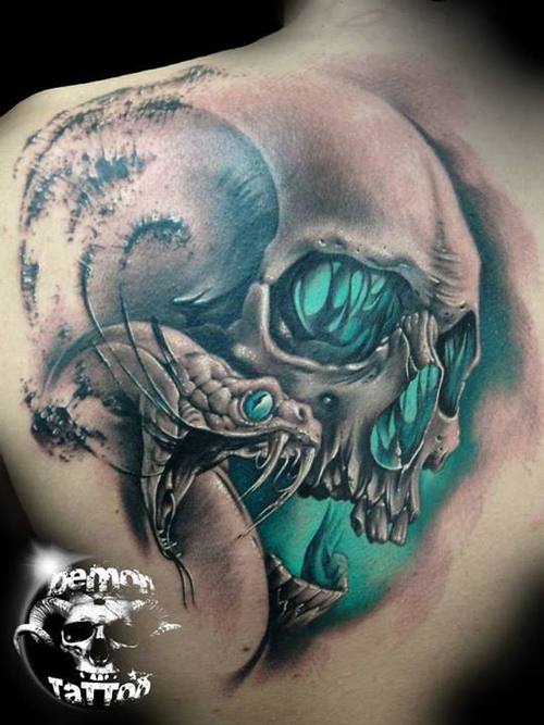 Beautiful Skull Designer Tattoo