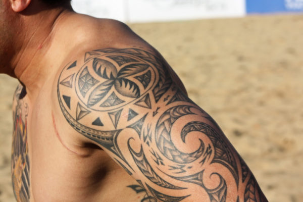Beautiful Tattoo Design On Man Shoulder