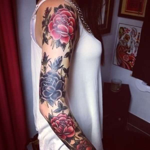 Beautiful Vintage Flower Tattoo