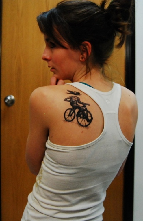 Bicycle Rider Tattoo