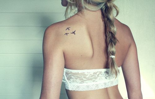 Bird Flying kids Tattoo