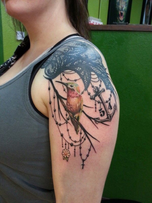 Bird Lace Tattoo