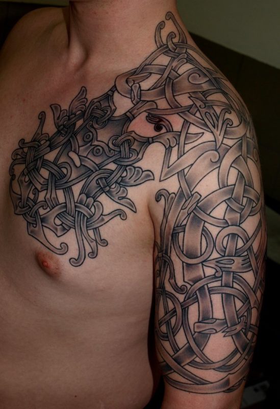 Black Celtic Viking Tattoo