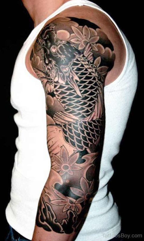 Black Chinese Dragon Tattoo