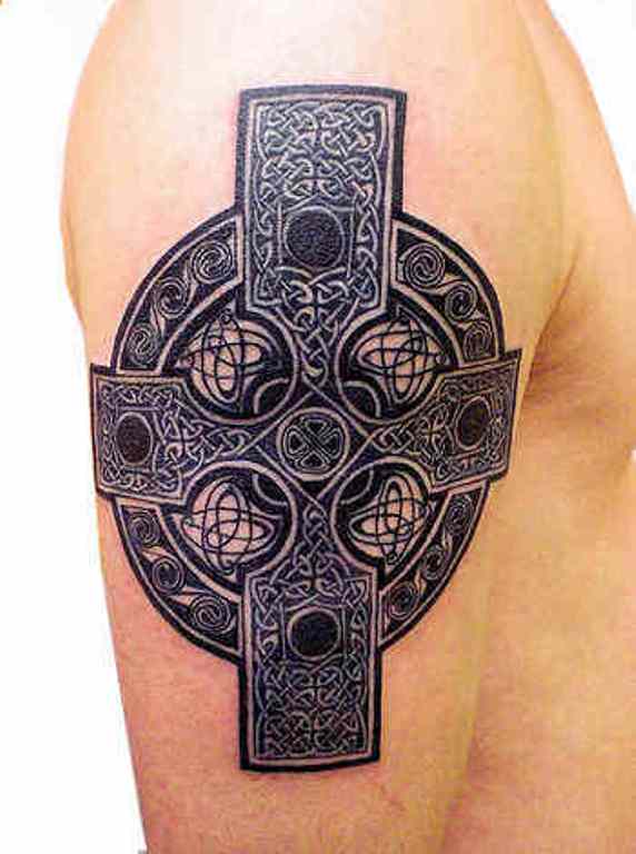 Black Tribal Celtic Tattoo Design
