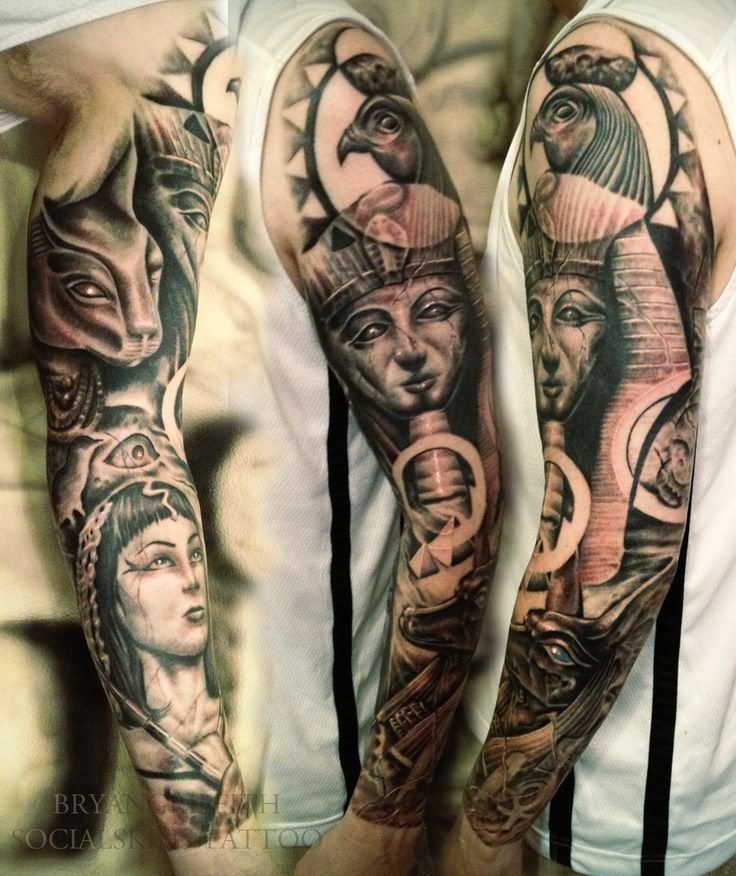 27 Awesome Egyptian Shoulder Tattoo Designs