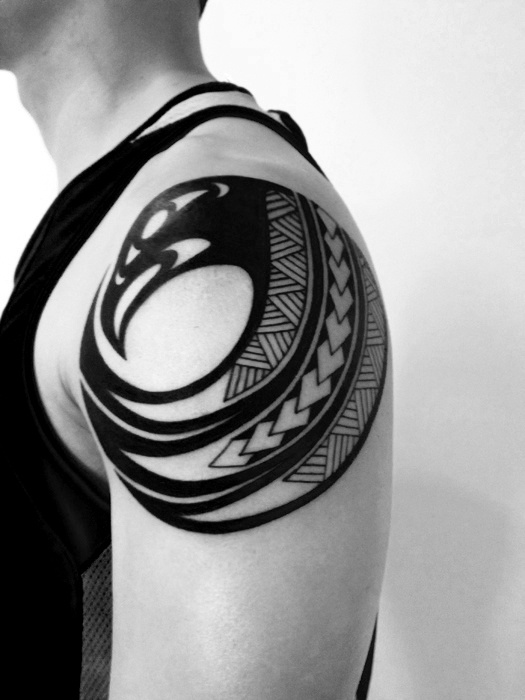  Black Geomatric Tattoo