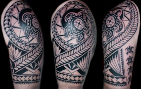 Black Maori Tattoo Design