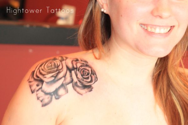 Black Rose Stylish Tattoo