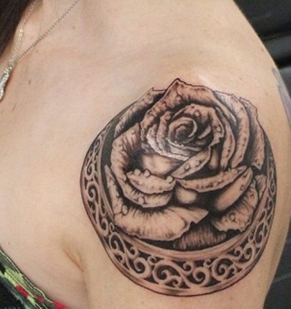 Black Rose Tattoo Design