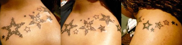 Black Stars Tattoo Design