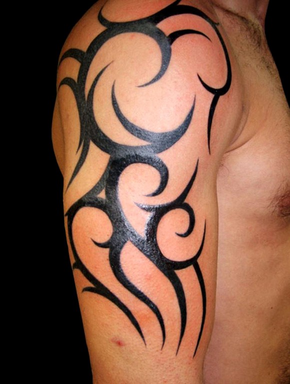 Black Tribal Tattoo Design
