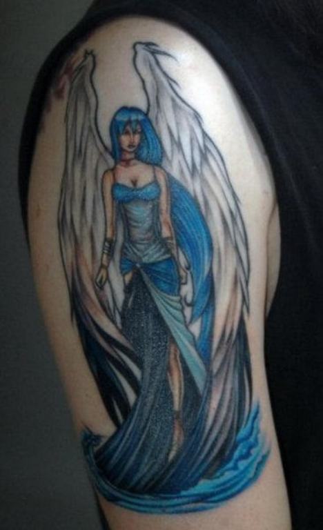 Blue Angel Tattoo