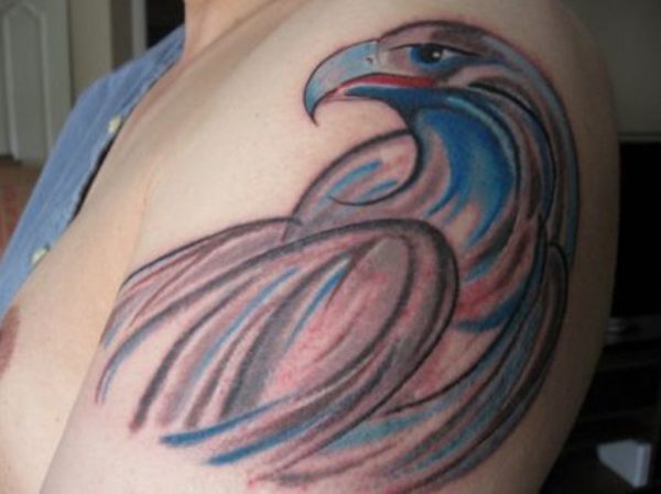 Blue Eagle Tattoo Design