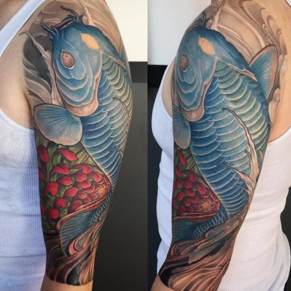 Blue Japanese Tattoo