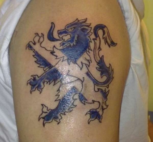 Blue Lion Tattoo