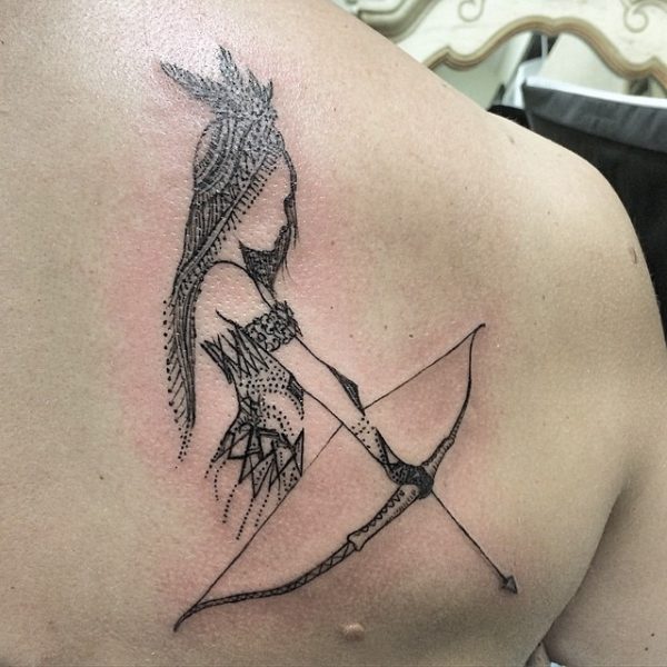 Bow And Arrow Hunter Tattoo