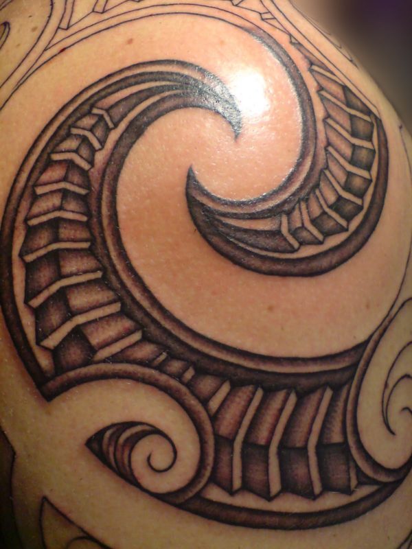 Brown Maori Tattoo