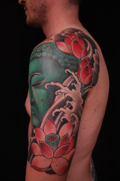 Buddhist Shoulder Joint Tattoo