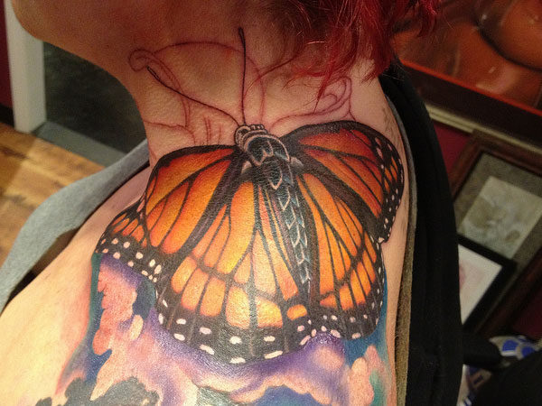 Butterfly Tattoo On Shoulder
