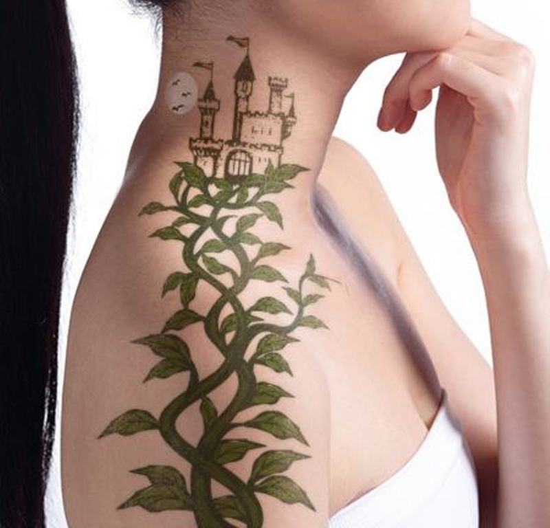 Castle Vine Tattoo.