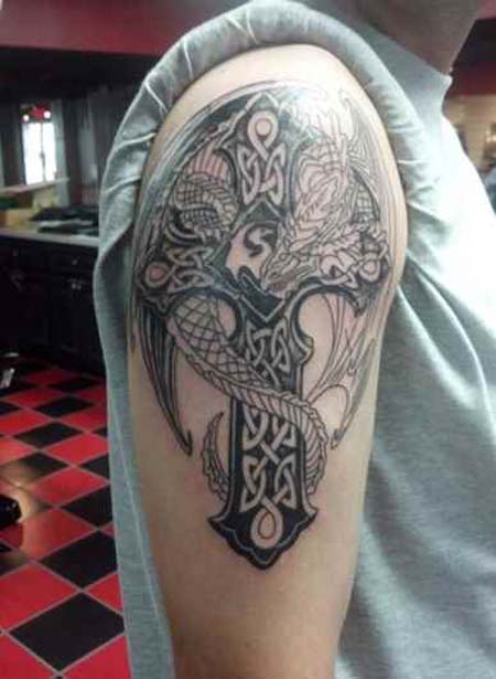 Celtic Cross Tattoo Design