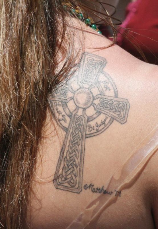Celtic Cross Tattoo On Shoulder