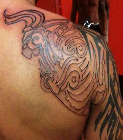 Celtic Duck Shoulder Tattoo
