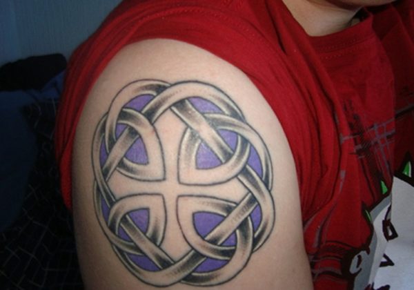 Celtic Knot Colorful Tattoo