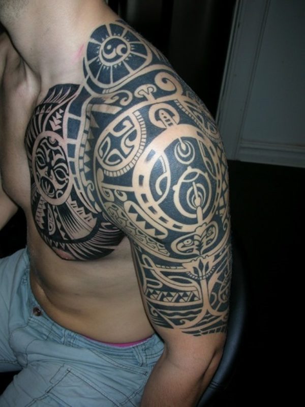 Celtic Knot Shoulder Tattoo For Men