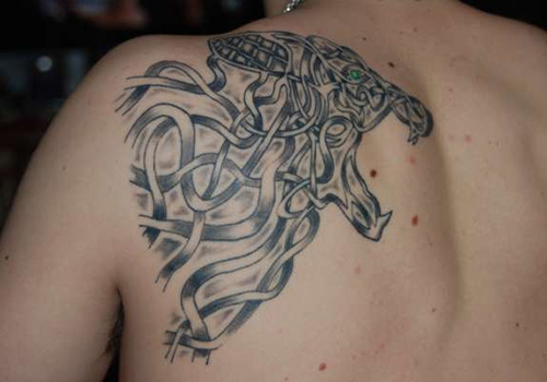 Celtic Lion Tribal Tattoo