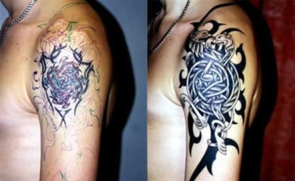 Celtic Shoulder Cover Tattoo Design
