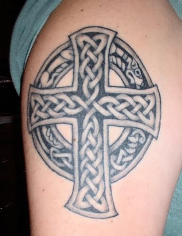 Celtic Stylish Cross Tattoo Design
