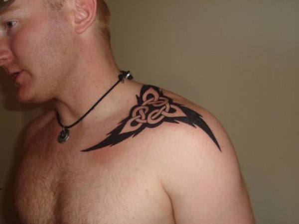 Celtic Tattoo On Joint Shoulder