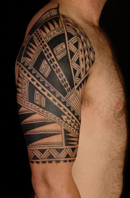 Celtic Tribal Shoulder Tattoo