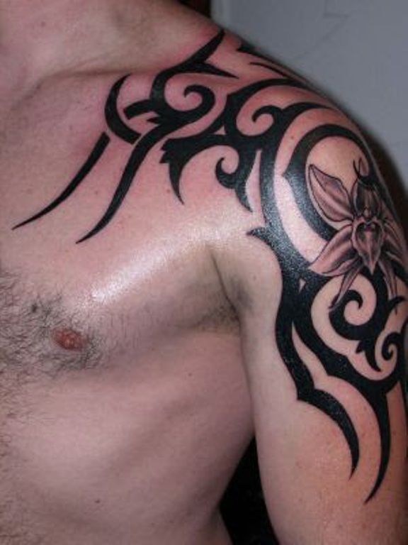 Celtic Tribal Shoulder Tattoo