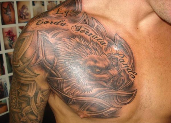 Celtic Wild Boar Tattoo